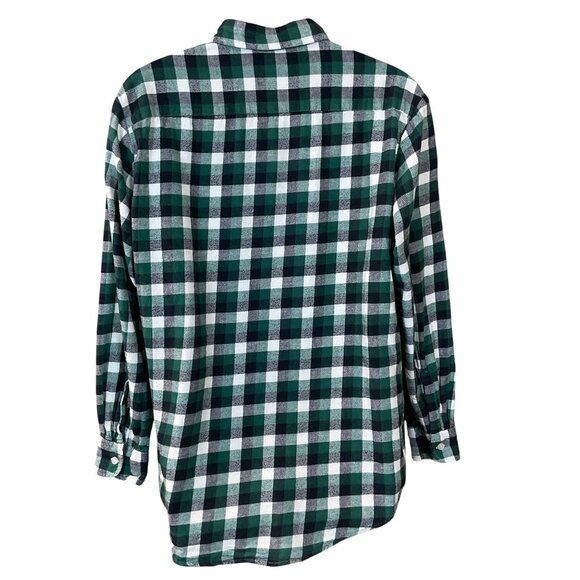 JA John Ashford Long Sleeve Checkered Flannel Button Front Shirt LG - Picture 3 of 7